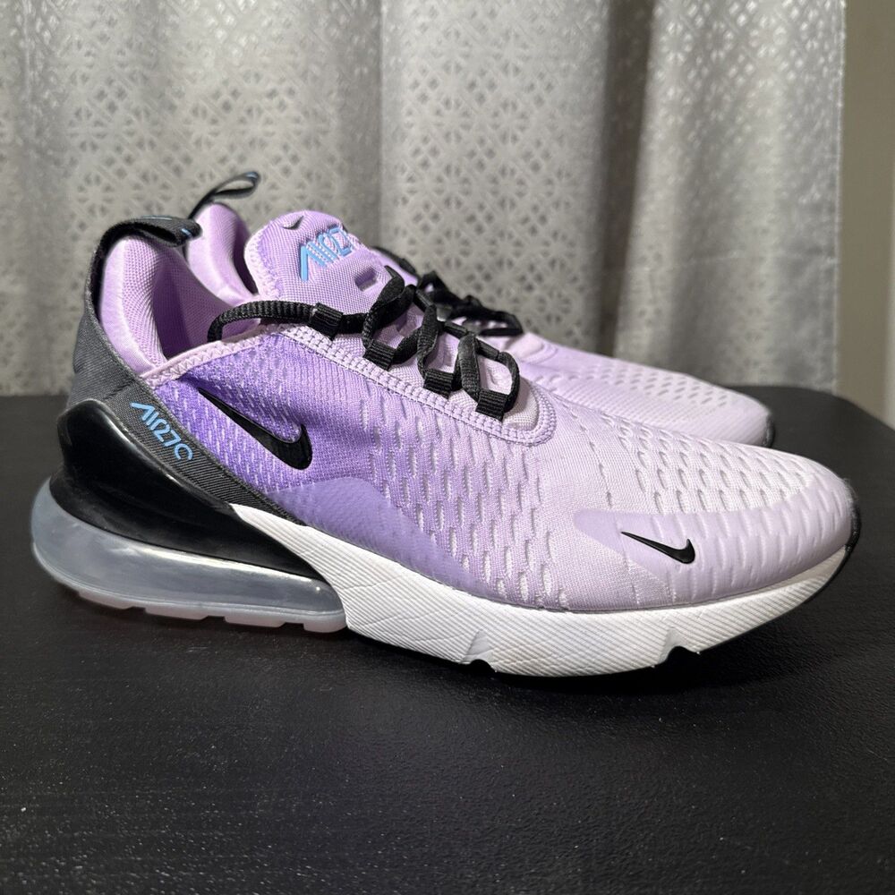 Nike Women's Air Max 270 Shoes Lilac White Black Purple DZ5206-500 Size 9.5